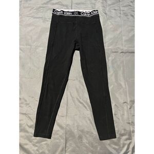 Calvin Klein Performance‎ Stretch Pants Womens Size Small Black White Logo